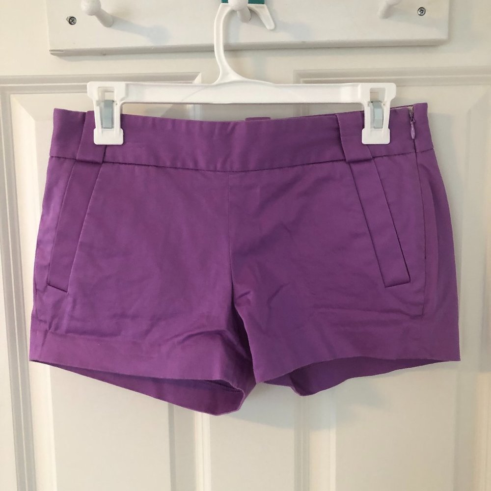 J. Crew women's purple shorts size 0